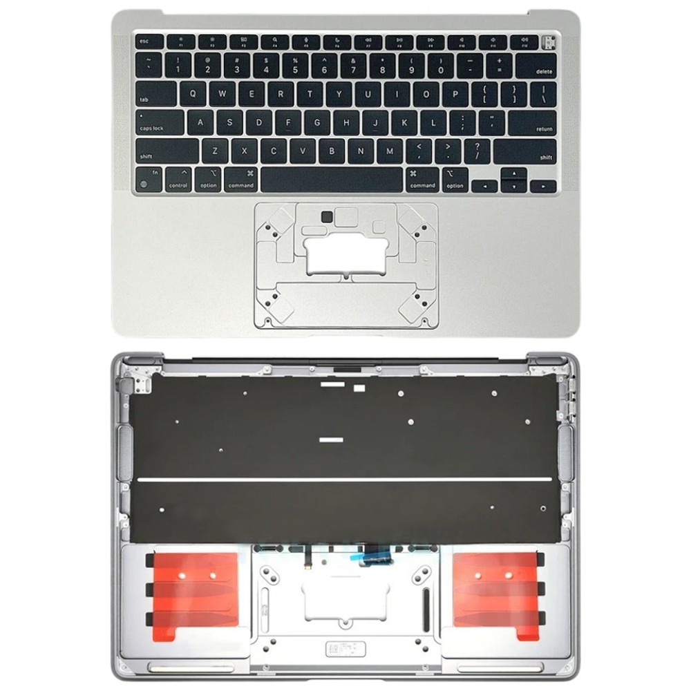 Dla Macbook Air 13 2020 M1 A2337 EMC3598 pokrywa boczna C + klawiatura w wersji amerykańskiej (srebrna)