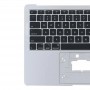 Dla Macbook Air 13 A2179 2020 pokrywa boczna C + klawiatura w wersji amerykańskiej (srebrna)
