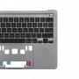 For Macbook Pro 13 inch 2021 A2338 C-side Cover + US Edition Key Board (Grey)