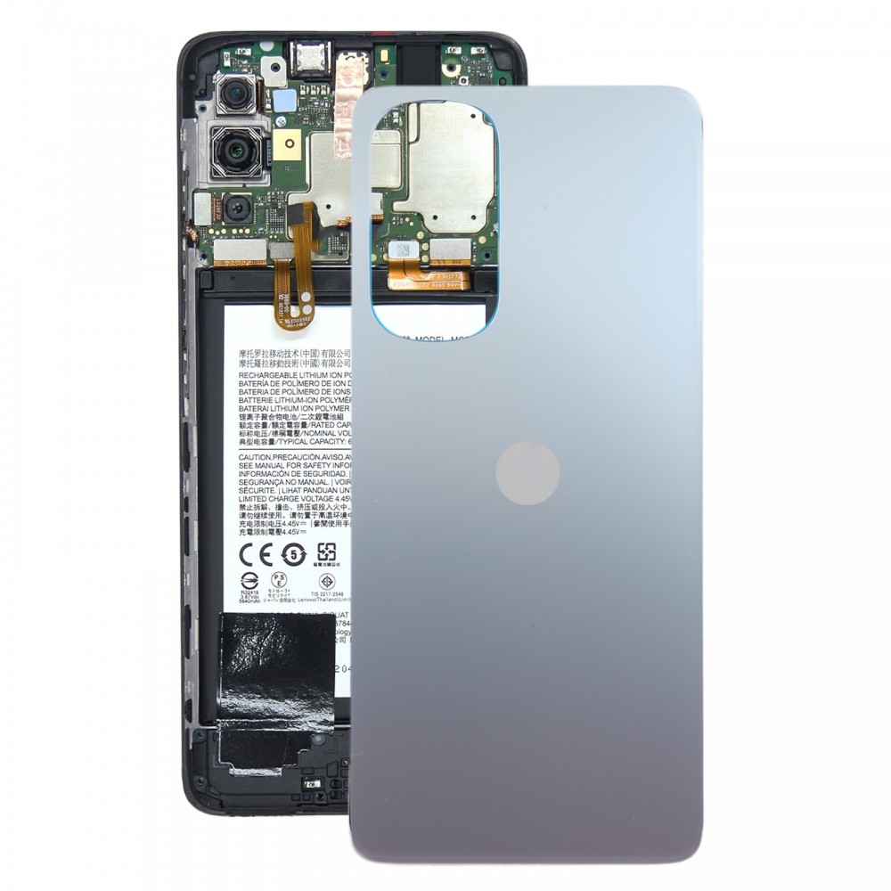 Оригинальная задняя крышка аккумулятора для Motorola Edge 30 (серебристая)
