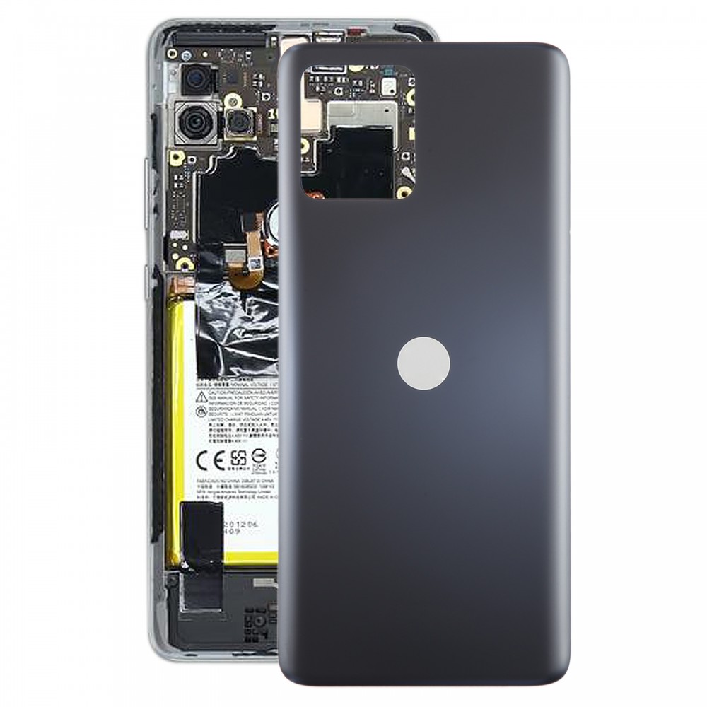 Motorola Moto G72:lle alkuperäinen akun takakansi (musta)