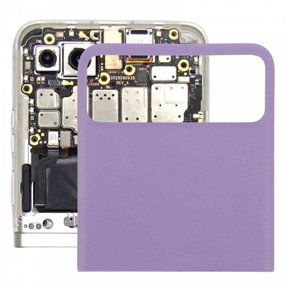Para Motorola Razr 40 Tapa trasera de batería de parte superior original (púrpura)