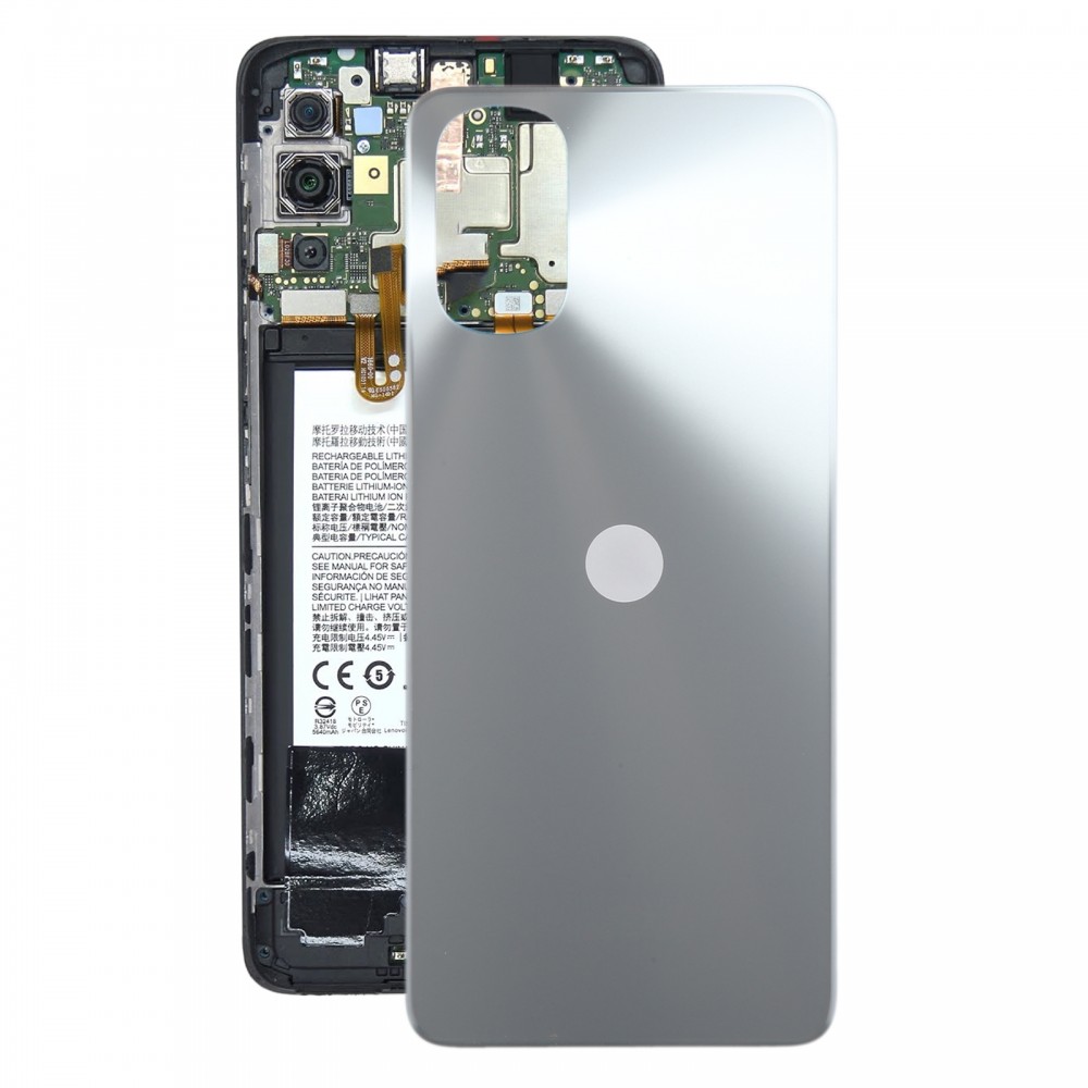 适用于摩托罗拉 Moto E32s 原装电池后盖（银色）