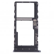 For Motorola Moto G 2022 SIM Card Tray + Micro SD Card Tray (Black)