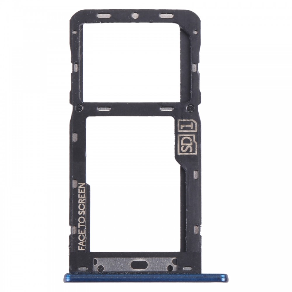 Pour Motorola Moto G7 Power US Version Plateau pour carte SIM + Plateau pour carte Micro SD (Bleu)