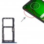 Pour Motorola Moto G7 Power US Version Plateau pour carte SIM + Plateau pour carte Micro SD (Bleu)