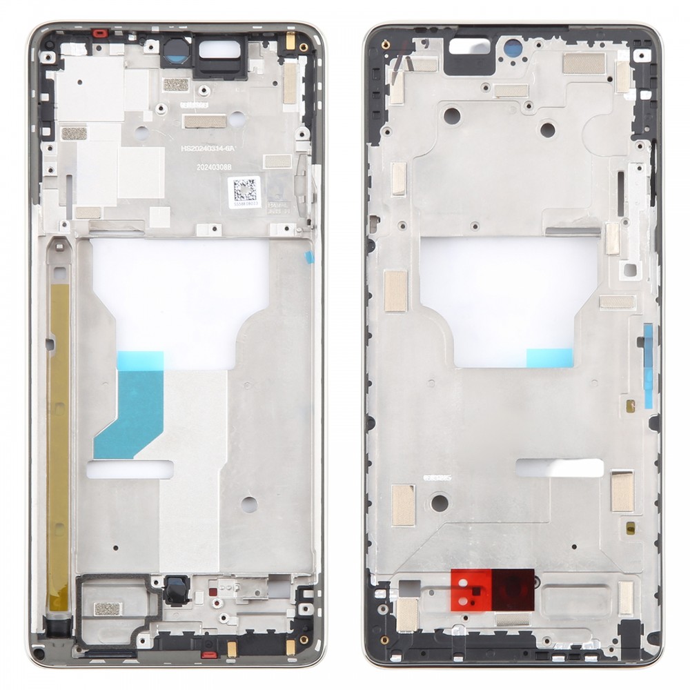 Para Motorola Moto G Stylus 5G 2024 Carcasa frontal original Marco LCD Placa de bisel (Oro)