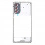 Оригинальная лицевая панель средней рамки для Motorola Moto G52 (серебристая)