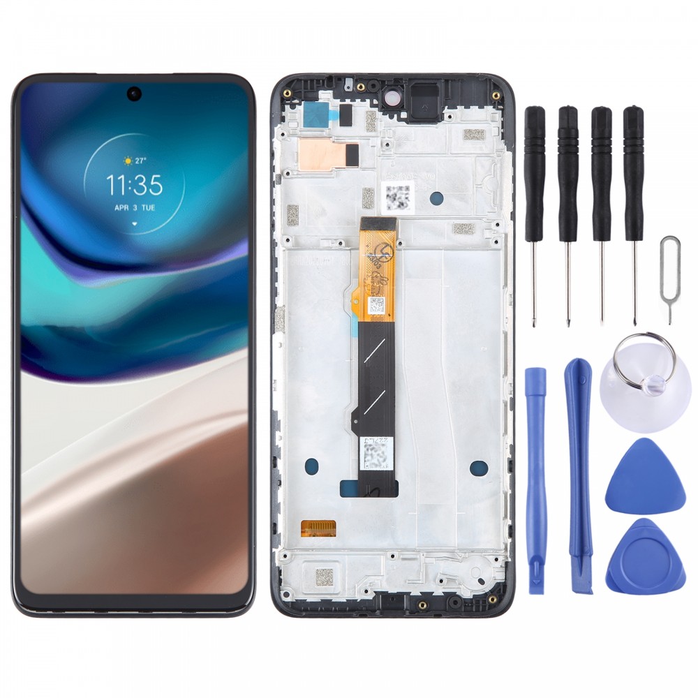 Original LCD-Bildschirm für Motorola Moto G42 Digitizer Vollmontage mit Rahmen