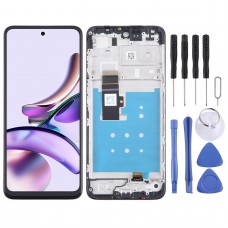 适用于摩托罗拉 Moto G23 OEM 液晶屏幕数字转换器完整组件，带框架