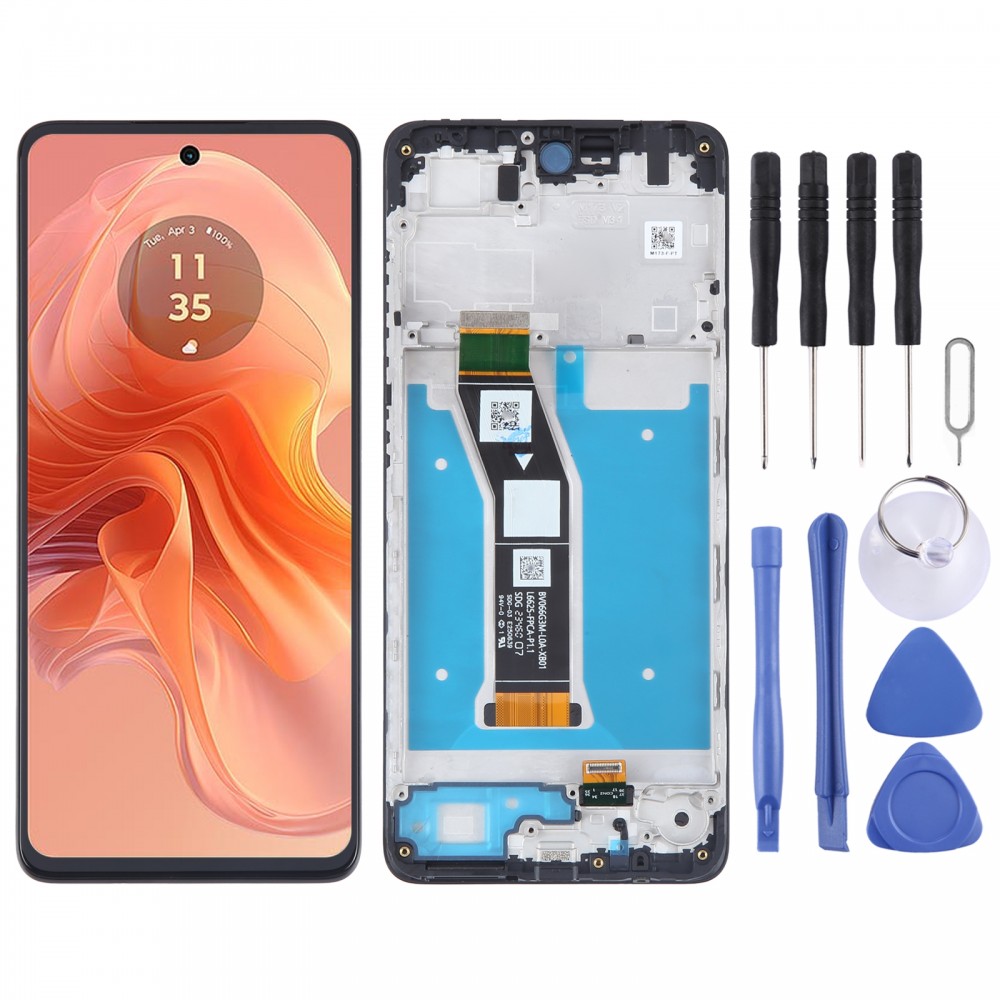 Для Motorola Moto G04 OEM РК-дисплей, повністю зібраний з рамкою