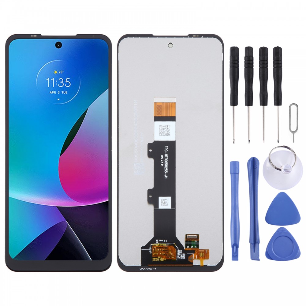Motorola Moto G Play 2023 OEM LCD スクリーンデジタイザー付き完全アセンブリ
