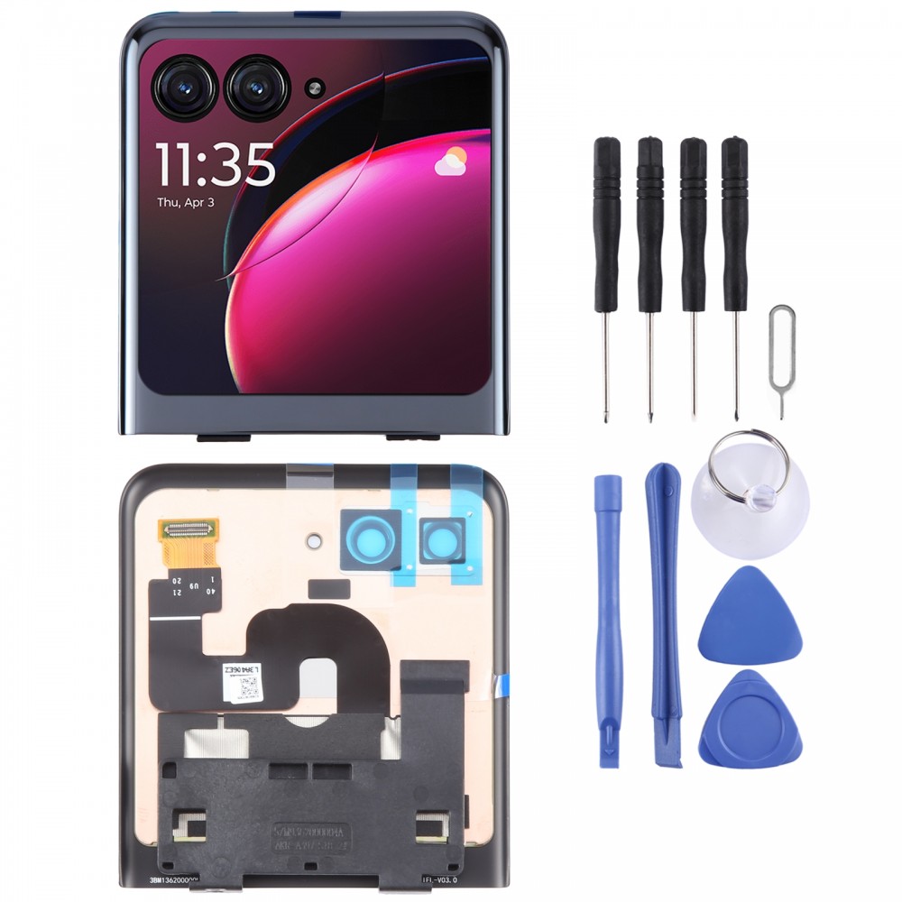 Do oryginalnego ekranu dodatkowego LCD Motorola Razr 40 Ultra z pełnym zespołem Digitizer