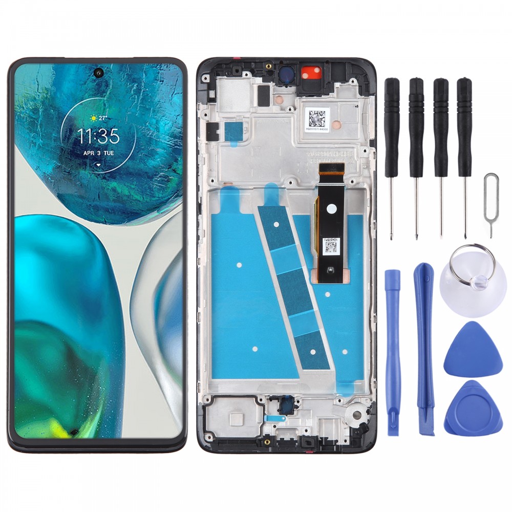Original LCD-Bildschirm für Motorola Moto G52 Digitizer Vollmontage mit Rahmen