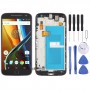 Original LCD-Bildschirm für Motorola Moto G4 Plus Digitizer Vollmontage mit Rahmen (schwarz)