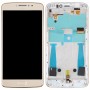 Original LCD-Bildschirm für Motorola Moto G4 Plus Digitizer Vollmontage mit Rahmen (Gold)