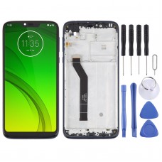 Original LCD Screen For Motorola Moto G7 Power BRA Edition Digitizer Full Assembly With Frame(Blue)