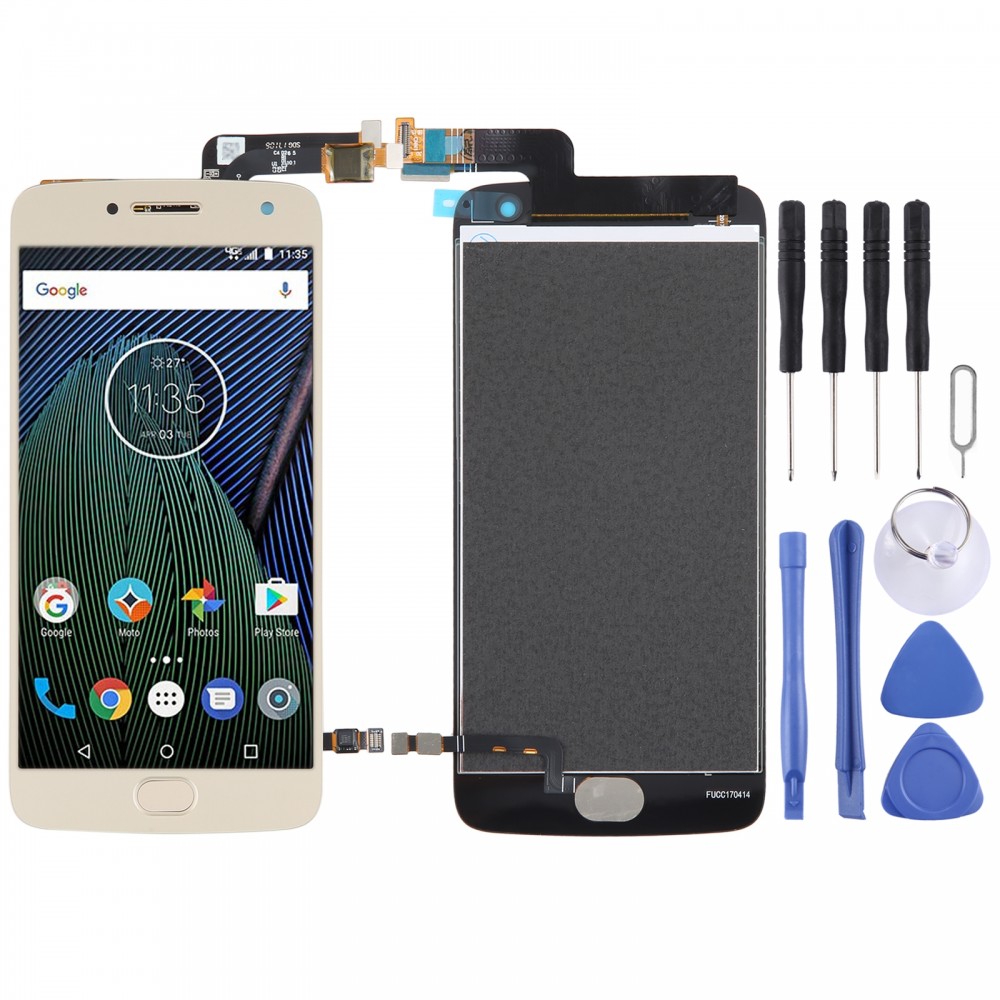 Original LCD-Bildschirm für Motorola Moto G5 Plus mit Digitizer-Vollmontage (Gold)