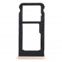 SIM Card Tray + SIM Card Tray / Micro SD Card Tray for Nokia 6.1 / 6 (2018) / TA-1043 TA-1045 TA-1050 TA-1054 TA-1068 (Gold)