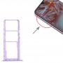 Для Nokia G10 оригинальный лоток для SIM + SIM + Micro SD (фиолетовый)