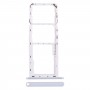 Para Nokia G10 Bandeja de tarjeta SIM + SIM + Micro SD original (Plata)