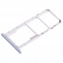 Para Nokia G10 Bandeja de tarjeta SIM + SIM + Micro SD original (Plata)