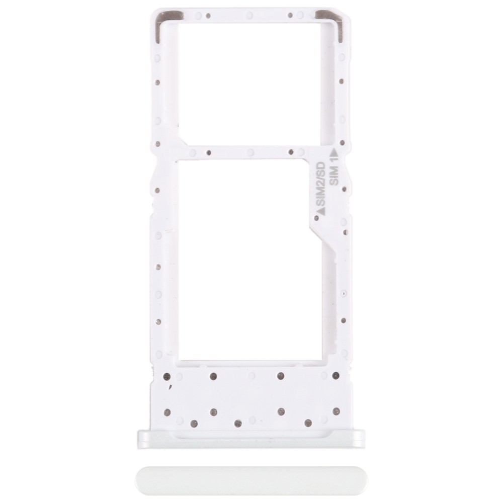 עבור Nokia X10 SIM מקורי + SIM / מגש כרטיס מיקרו SD (לבן)