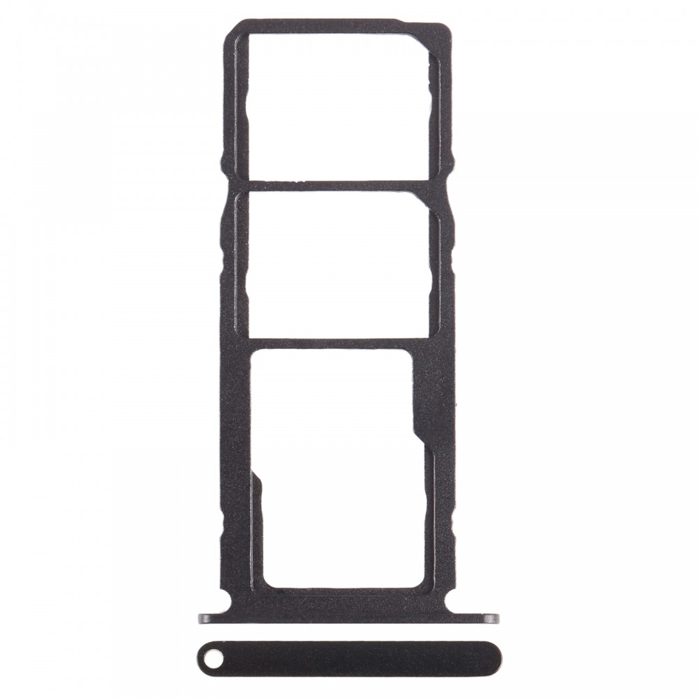 Per Nokia 2.4 Vassoio SIM originale + SIM / Micro SD (nero)