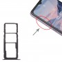 Per Nokia 2.4 Vassoio SIM originale + SIM / Micro SD (nero)