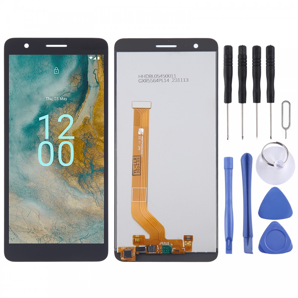 Pro Nokia C02 OEM LCD displej s kompletní sestavou digitizéru