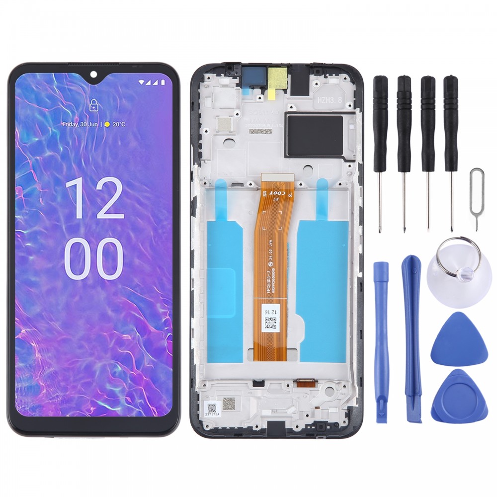 Para Nokia C210 OEM Pantalla LCD Digitalizador Asamblea completa con marco