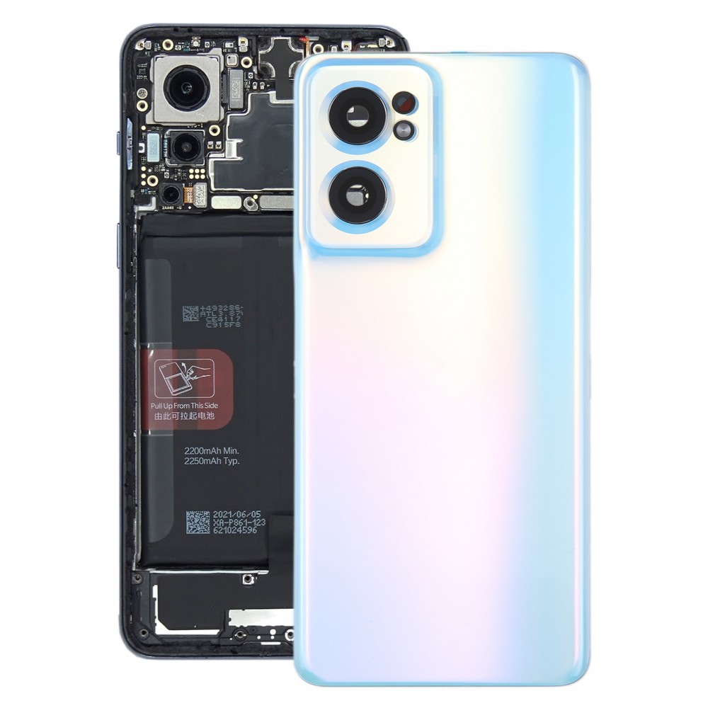 Per OnePlus Nord CE 2 5G Cover posteriore batteria originale con copriobiettivo fotocamera (blu)