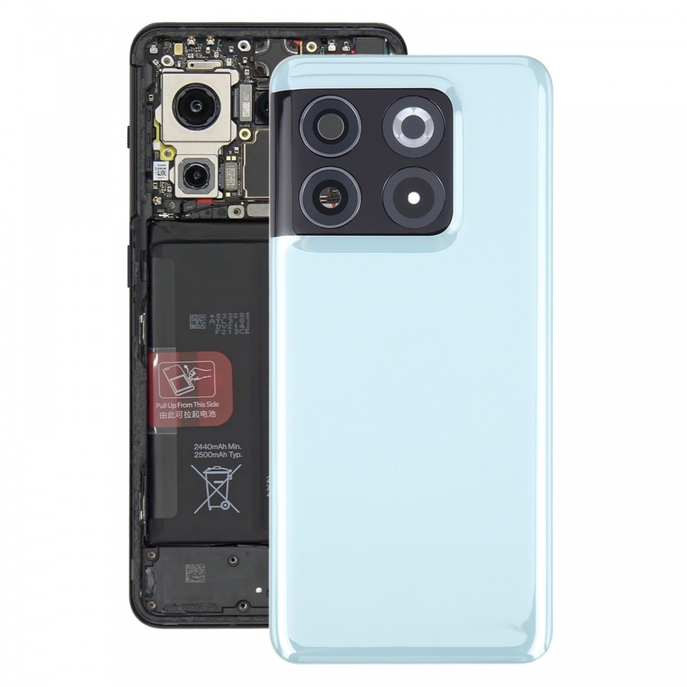 Pour le couvercle arrière de la batterie OnePlus 10T avec couvercle d'objectif de caméra (vert)