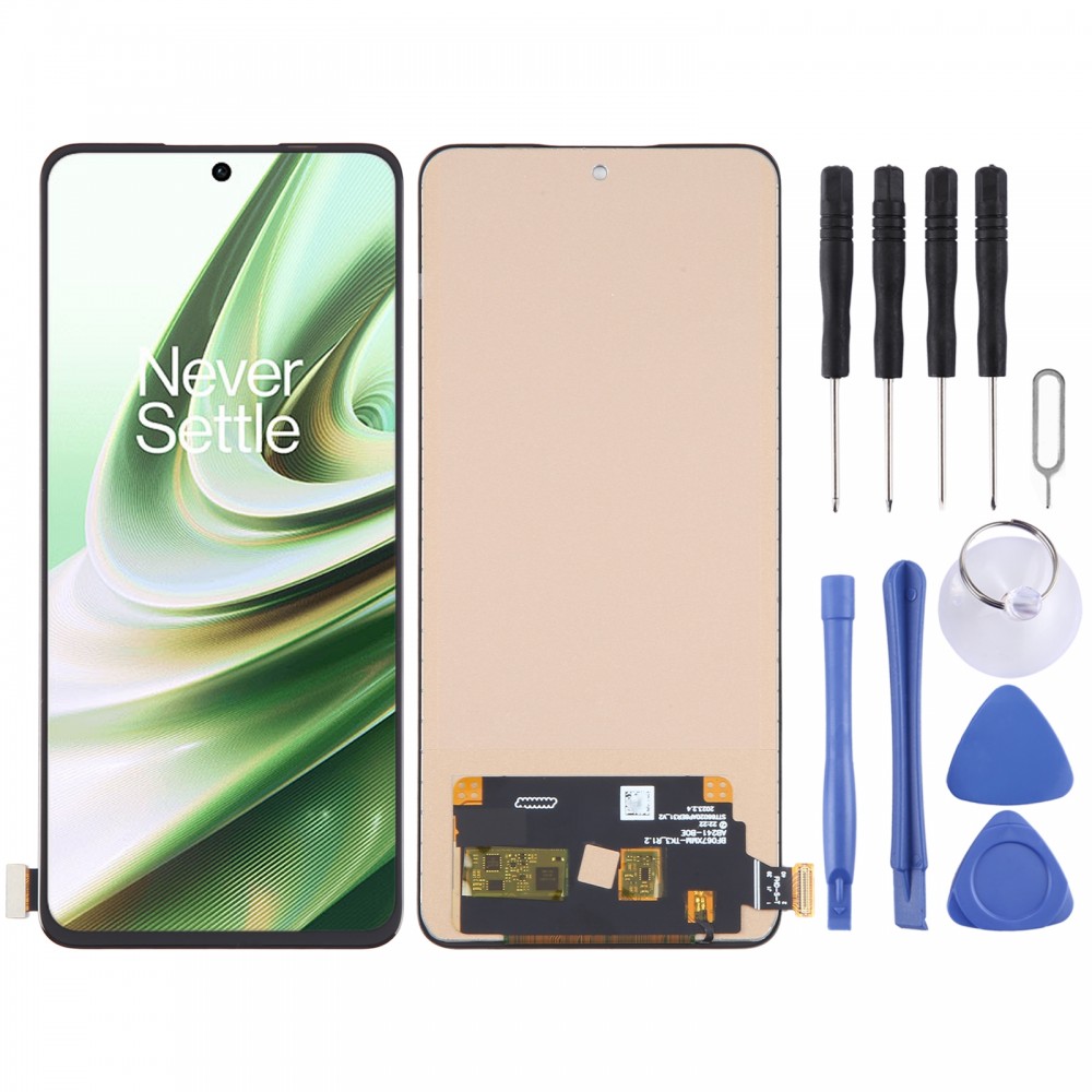 适用于OnePlus 10R CPH2411 TFT液晶屏带数字化仪全组装，不支持指纹识别 (黑色)