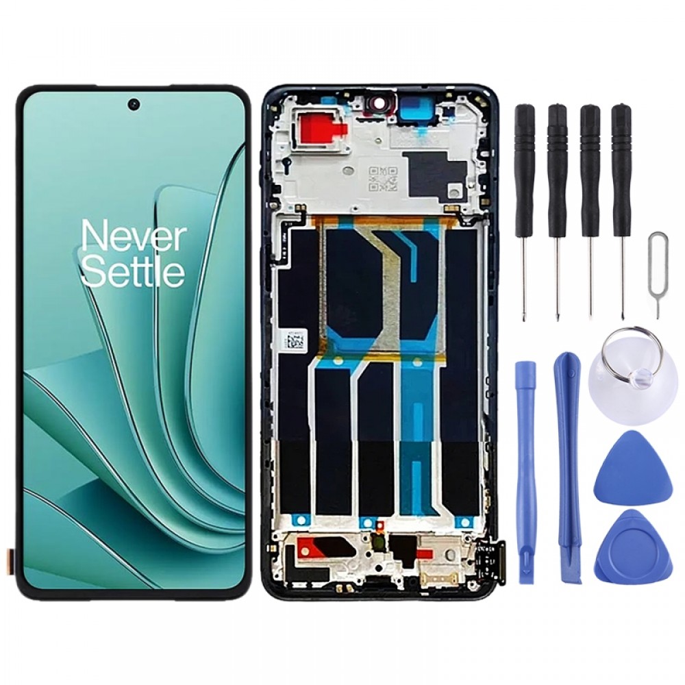 Для OnePlus Ace 2V PHP110 оригинальный ЖК-экран и дигитайзер в сборе с рамкой (черный)