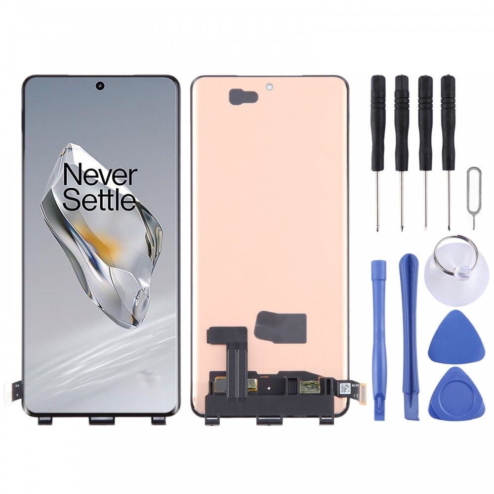 Pour OnePlus 12 PJD110 Écran LCD AMOLED avec assemblage complet de numériseur (noir)