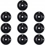 Para Realme 11 Pro 10 piezas Lente de cámara trasera original (negro)