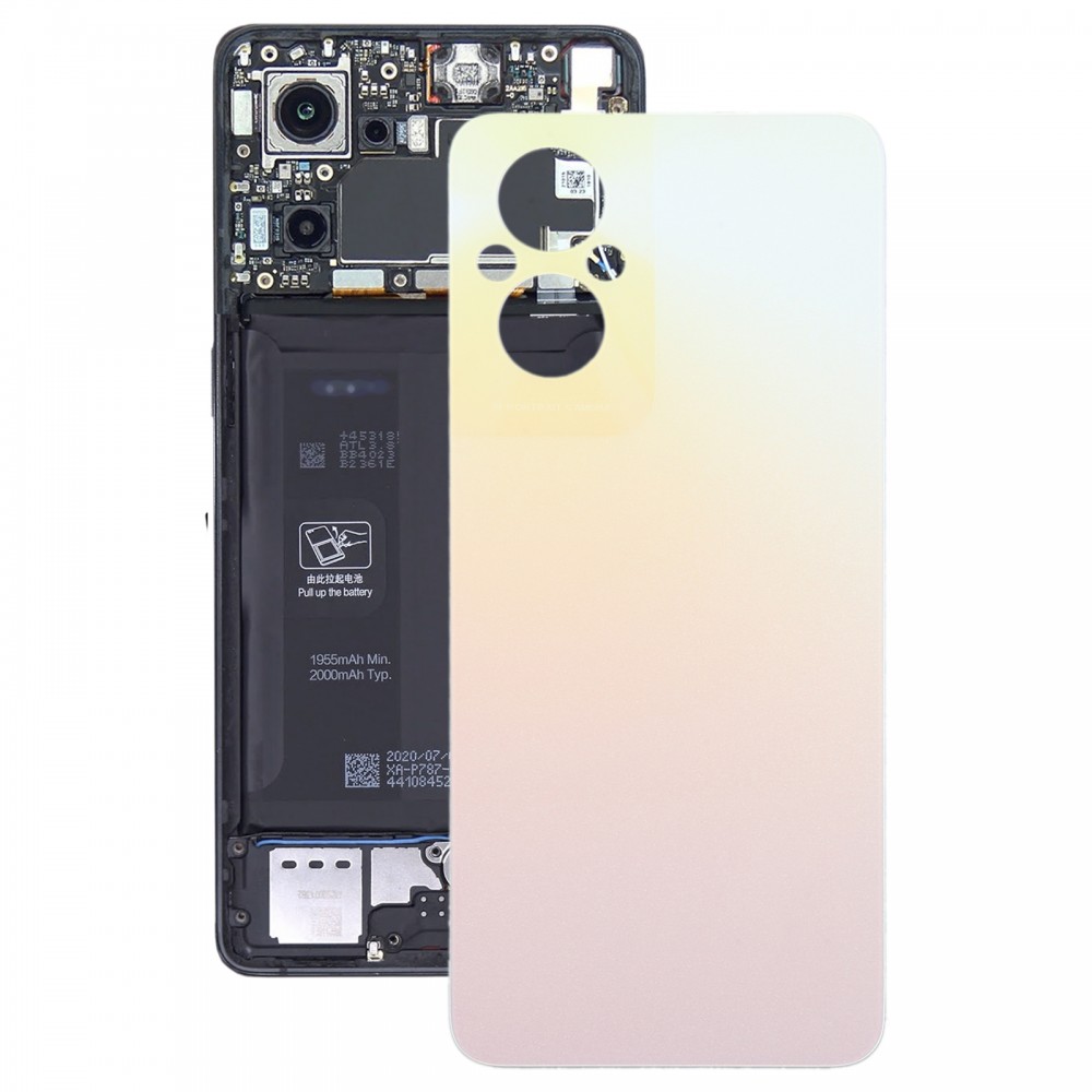 Para OPPO Reno7 Z 5G Tapa trasera de batería original (dorado)
