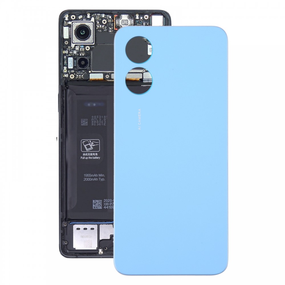 Do oryginalnej tylnej pokrywy baterii OPPO A17 (niebieska)