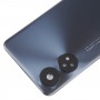 Do oryginalnej tylnej pokrywy baterii OPPO Reno8 T 4G z osłoną obiektywu aparatu (czarna)