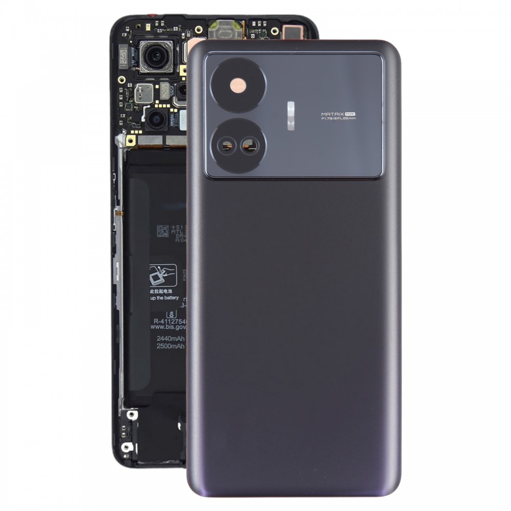 Realme GT Neo5 SE オリジナルバッテリーバックカバー(ブラック)用