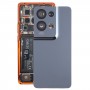 Para OPPO Reno8 Pro + Tapa trasera de batería original con cubierta de lente de cámara (negro)