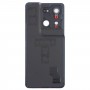 Para OPPO Reno8 Pro + Tapa trasera de batería original con cubierta de lente de cámara (negro)