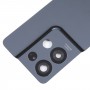 Para OPPO Reno8 Pro + Tapa trasera de batería original con cubierta de lente de cámara (negro)