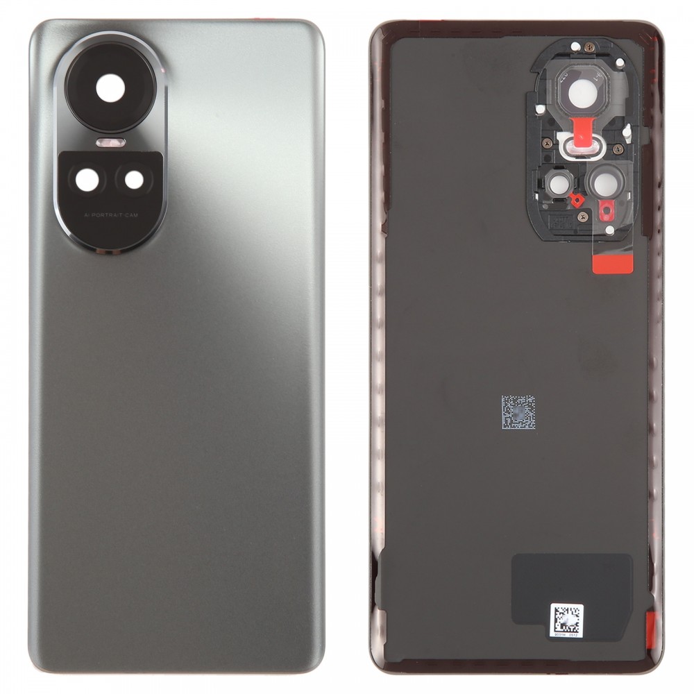 För OPPO Reno10 Global Original batteribaksida med kameralinsskydd (grå)