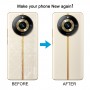 Realme 11 Pro用オリジナルバッテリーバックカバー、カメラレンズカバー付き(ホワイト)