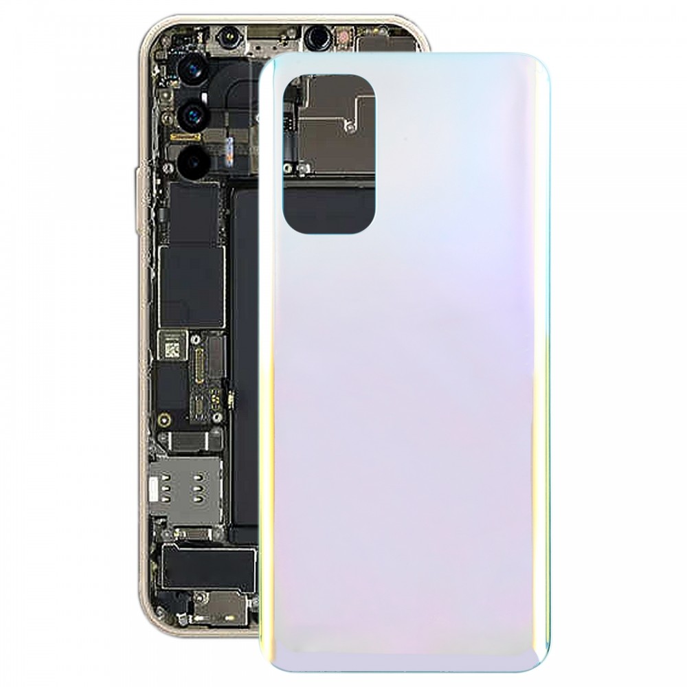 Pro OPPO Find X3 Lite Glass Materiál Zadní kryt baterie (světle stříbrný)
