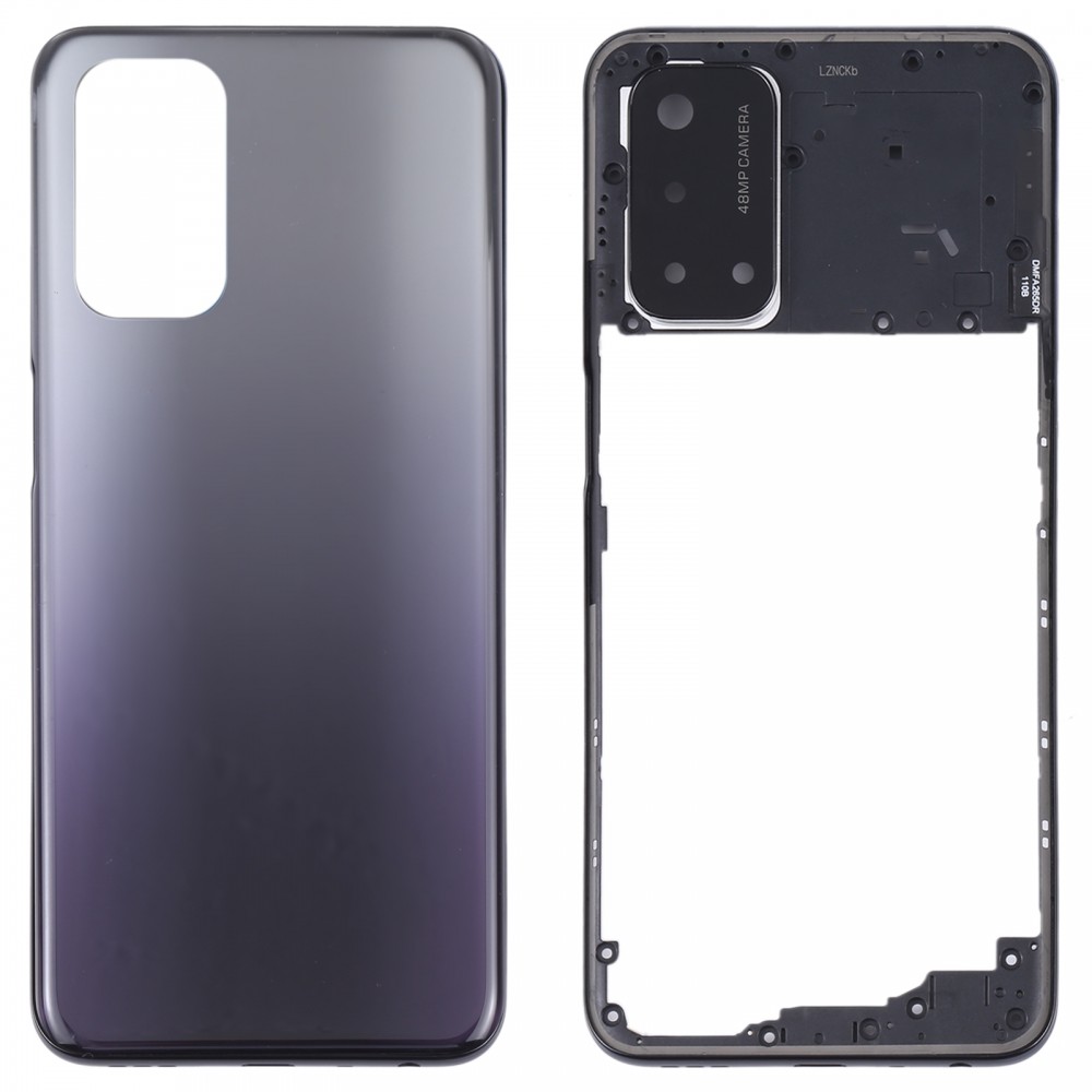 Для OPPO A93 5G Задня кришка акумулятора із середньою рамкою (чорна)