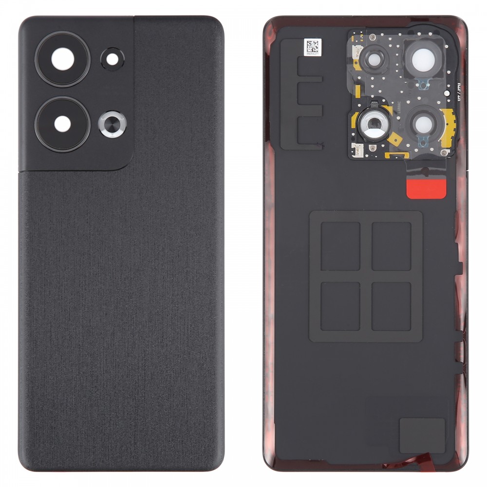 Per OPPO Reno9 Pro+ Cover posteriore batteria originale con copriobiettivo fotocamera (nero)