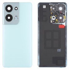 Para OPPO Reno9 Pro + Tapa trasera de batería original con cubierta de lente de cámara (azul)